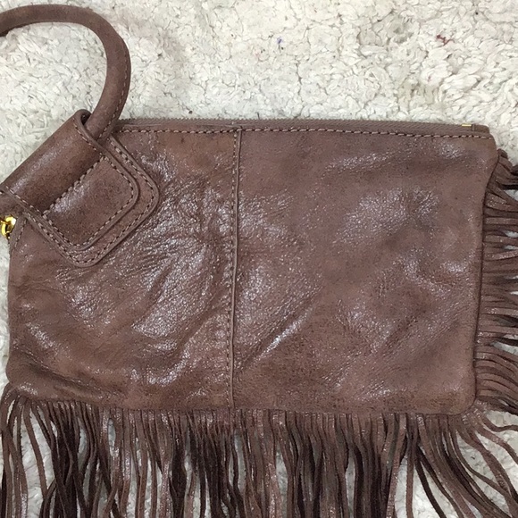Hobo Sable leather full fringe wristlet - Picture 5 of 13